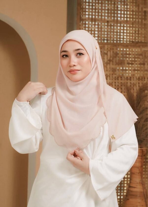 BAWAL SHAWL JELITA - PASTEL CORAL