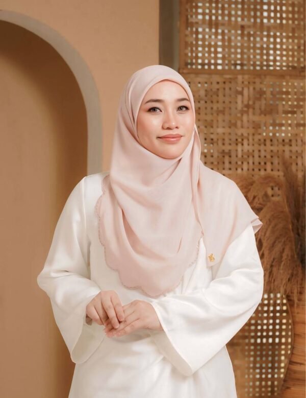 BAWAL SHAWL JELITA - PASTEL CORAL