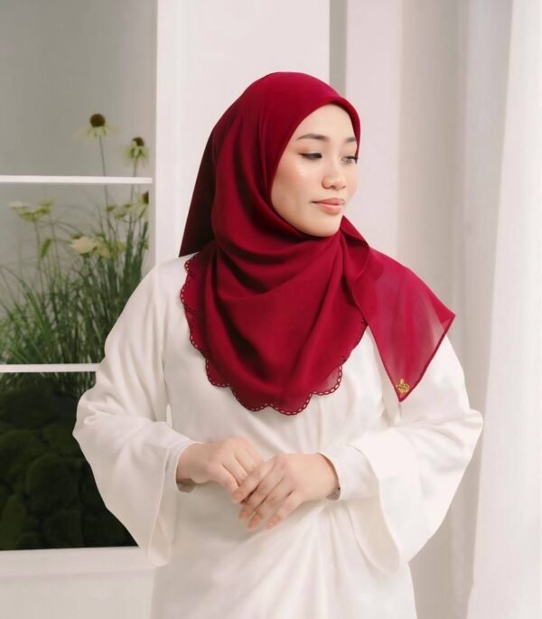 BAWAL SHAWL JELITA - MAROON