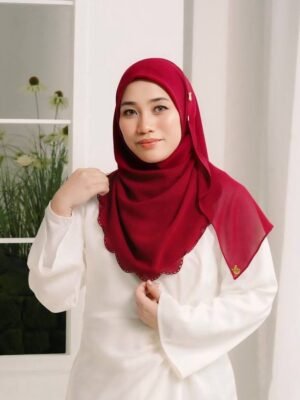 BAWAL SHAWL JELITA - MAROON