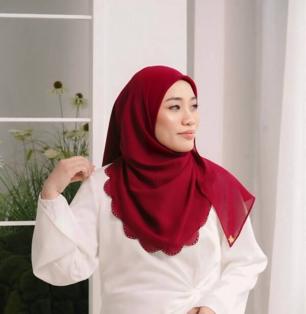 BAWAL SHAWL JELITA - MAROON