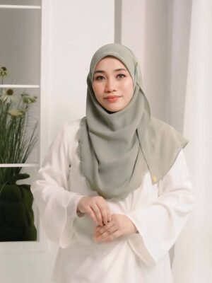 BAWAL SHAWL JELITA - POWDER GREEN