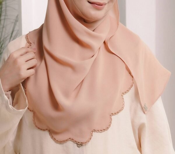 BAWAL SHAWL JELITA - PEACH NUDE