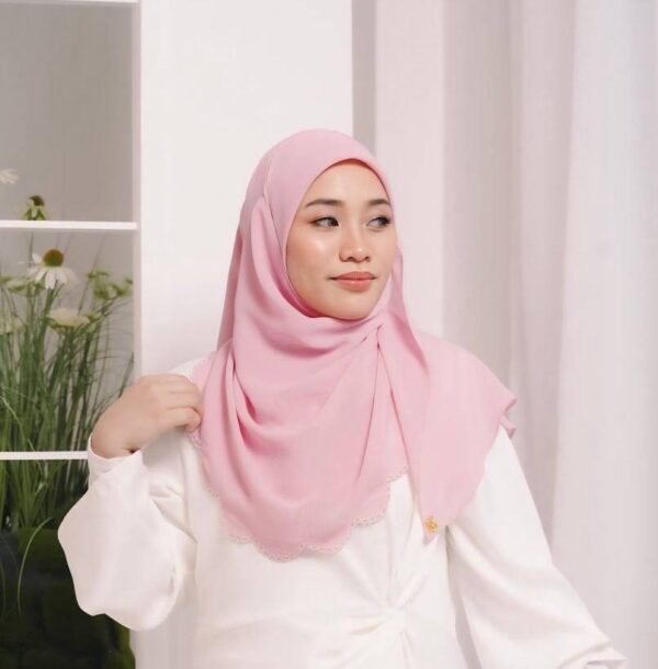 BAWAL SHAWL JELITA - SWEET PINK