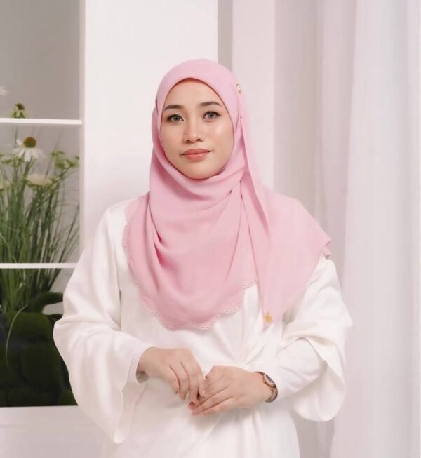 BAWAL SHAWL JELITA - SWEET PINK