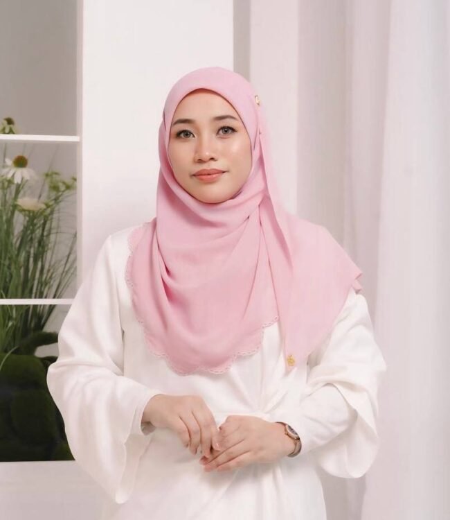 BAWAL SHAWL JELITA - SWEET PINK
