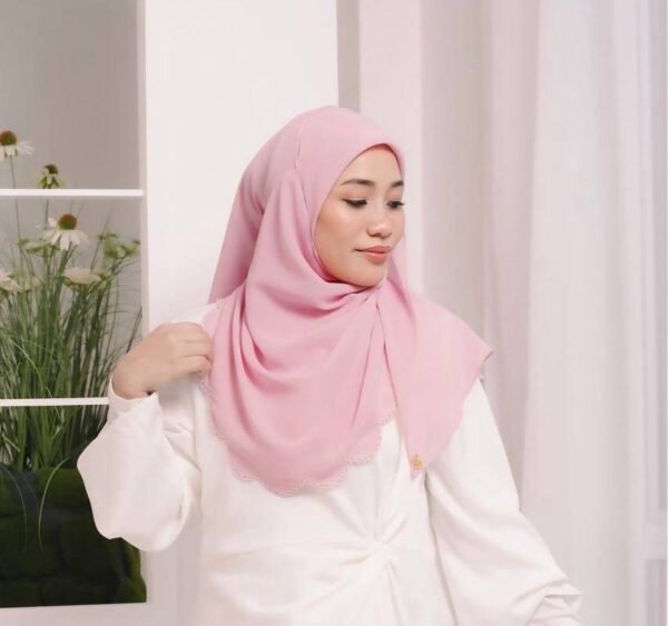 BAWAL SHAWL JELITA - SWEET PINK