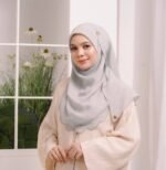 BAWAL SHAWL JELITA - SILVER GREY