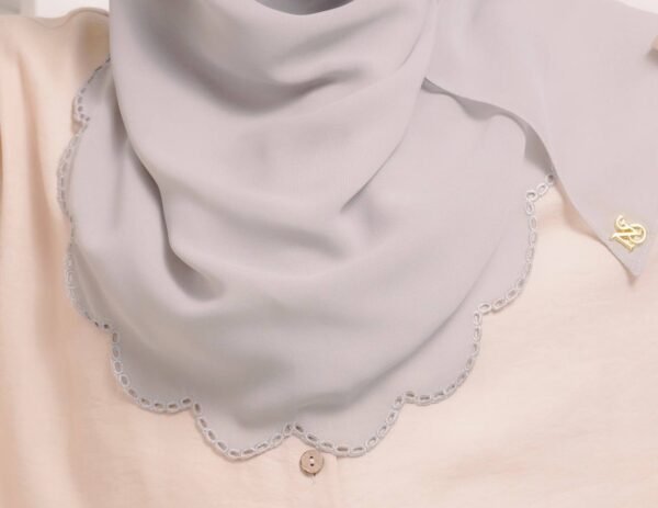 BAWAL SHAWL JELITA - SILVER GREY